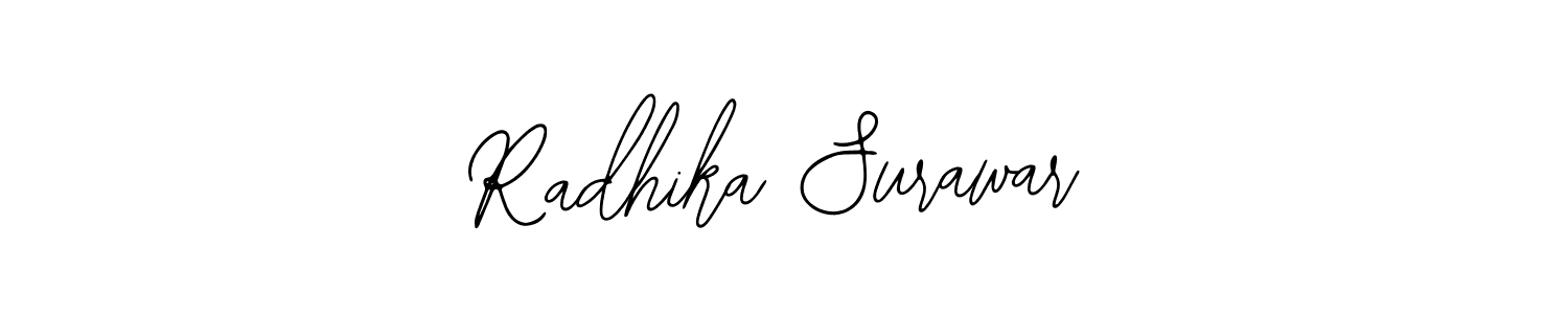 Also we have Radhika Surawar name is the best signature style. Create professional handwritten signature collection using Bearetta-2O07w autograph style. Radhika Surawar signature style 12 images and pictures png