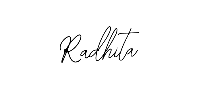 Use a signature maker to create a handwritten signature online. With this signature software, you can design (Bearetta-2O07w) your own signature for name Radhita. Radhita signature style 12 images and pictures png