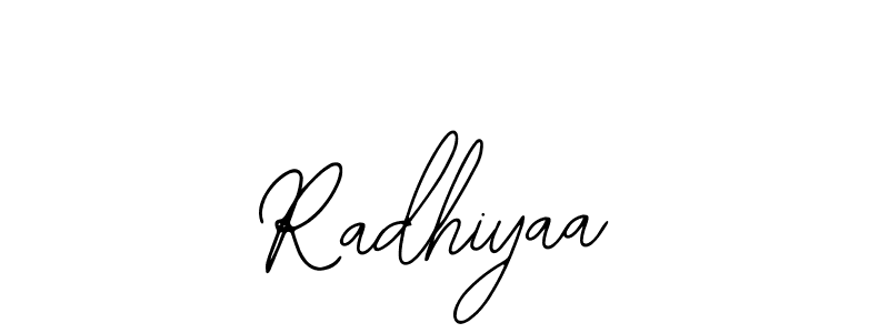 Design your own signature with our free online signature maker. With this signature software, you can create a handwritten (Bearetta-2O07w) signature for name Radhiyaa. Radhiyaa signature style 12 images and pictures png