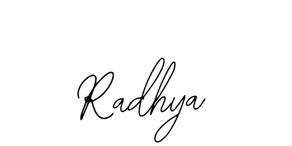 Make a beautiful signature design for name Radhya. With this signature (Bearetta-2O07w) style, you can create a handwritten signature for free. Radhya signature style 12 images and pictures png