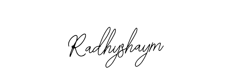 It looks lik you need a new signature style for name Radhyshaym. Design unique handwritten (Bearetta-2O07w) signature with our free signature maker in just a few clicks. Radhyshaym signature style 12 images and pictures png