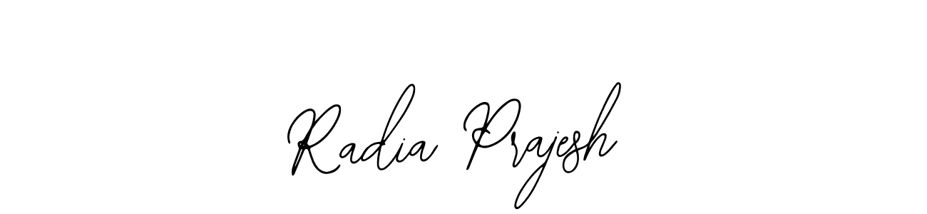Make a beautiful signature design for name Radia Prajesh. Use this online signature maker to create a handwritten signature for free. Radia Prajesh signature style 12 images and pictures png