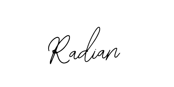 How to make Radian signature? Bearetta-2O07w is a professional autograph style. Create handwritten signature for Radian name. Radian signature style 12 images and pictures png