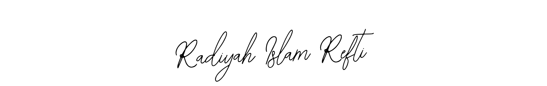 Create a beautiful signature design for name Radiyah Islam Refti. With this signature (Bearetta-2O07w) fonts, you can make a handwritten signature for free. Radiyah Islam Refti signature style 12 images and pictures png