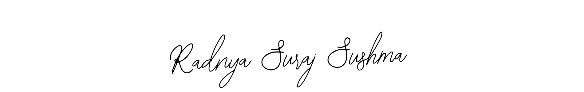 Similarly Bearetta-2O07w is the best handwritten signature design. Signature creator online .You can use it as an online autograph creator for name Radnya Suraj Sushma. Radnya Suraj Sushma signature style 12 images and pictures png