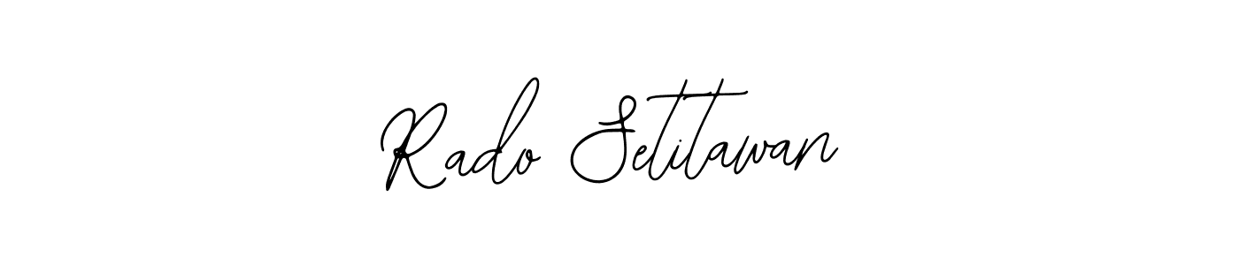 It looks lik you need a new signature style for name Rado Setitawan. Design unique handwritten (Bearetta-2O07w) signature with our free signature maker in just a few clicks. Rado Setitawan signature style 12 images and pictures png