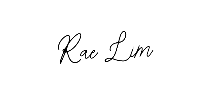 How to make Rae Lim name signature. Use Bearetta-2O07w style for creating short signs online. This is the latest handwritten sign. Rae Lim signature style 12 images and pictures png