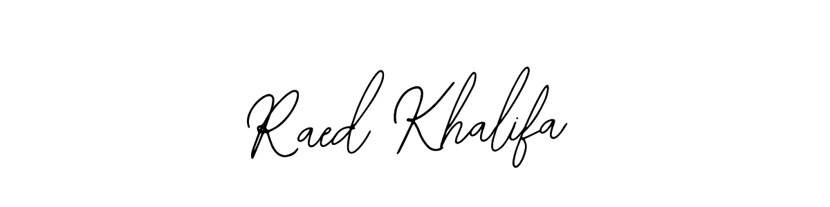 if you are searching for the best signature style for your name Raed Khalifa. so please give up your signature search. here we have designed multiple signature styles  using Bearetta-2O07w. Raed Khalifa signature style 12 images and pictures png