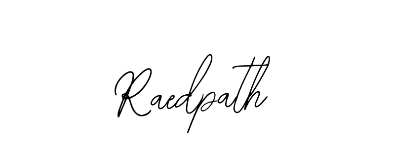 Raedpath stylish signature style. Best Handwritten Sign (Bearetta-2O07w) for my name. Handwritten Signature Collection Ideas for my name Raedpath. Raedpath signature style 12 images and pictures png