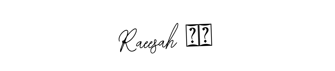The best way (Bearetta-2O07w) to make a short signature is to pick only two or three words in your name. The name Raeesah ❤️ include a total of six letters. For converting this name. Raeesah ❤️ signature style 12 images and pictures png
