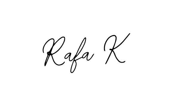 Bearetta-2O07w is a professional signature style that is perfect for those who want to add a touch of class to their signature. It is also a great choice for those who want to make their signature more unique. Get Rafa K name to fancy signature for free. Rafa K signature style 12 images and pictures png