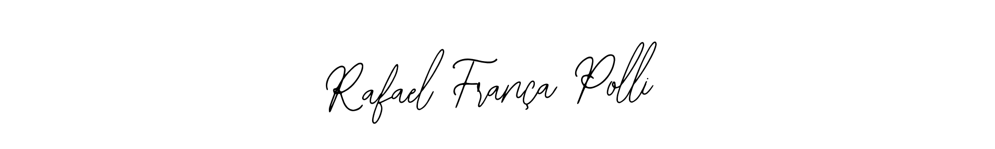 Bearetta-2O07w is a professional signature style that is perfect for those who want to add a touch of class to their signature. It is also a great choice for those who want to make their signature more unique. Get Rafael França Polli name to fancy signature for free. Rafael França Polli signature style 12 images and pictures png