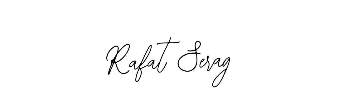 The best way (Bearetta-2O07w) to make a short signature is to pick only two or three words in your name. The name Rafat Serag include a total of six letters. For converting this name. Rafat Serag signature style 12 images and pictures png