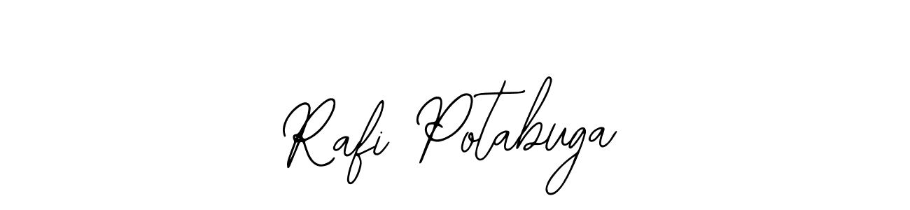 The best way (Bearetta-2O07w) to make a short signature is to pick only two or three words in your name. The name Rafi Potabuga include a total of six letters. For converting this name. Rafi Potabuga signature style 12 images and pictures png