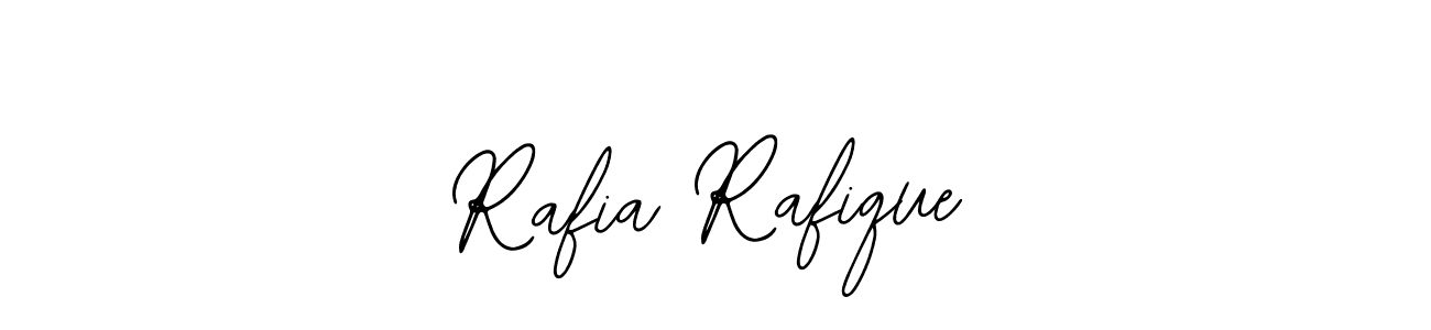 You should practise on your own different ways (Bearetta-2O07w) to write your name (Rafia Rafique) in signature. don't let someone else do it for you. Rafia Rafique signature style 12 images and pictures png