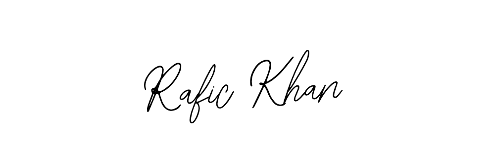 The best way (Bearetta-2O07w) to make a short signature is to pick only two or three words in your name. The name Rafic Khan include a total of six letters. For converting this name. Rafic Khan signature style 12 images and pictures png