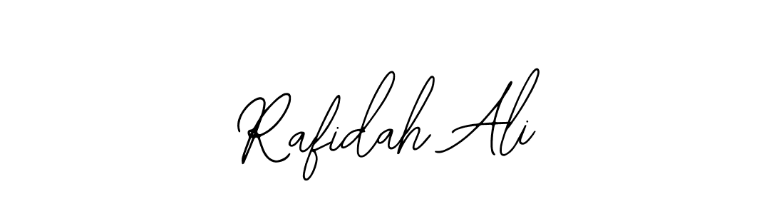 How to make Rafidah Ali name signature. Use Bearetta-2O07w style for creating short signs online. This is the latest handwritten sign. Rafidah Ali signature style 12 images and pictures png