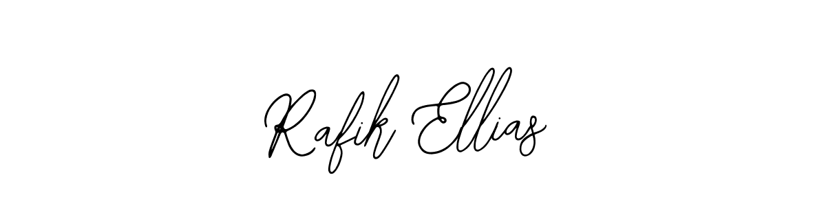 Use a signature maker to create a handwritten signature online. With this signature software, you can design (Bearetta-2O07w) your own signature for name Rafik Ellias. Rafik Ellias signature style 12 images and pictures png