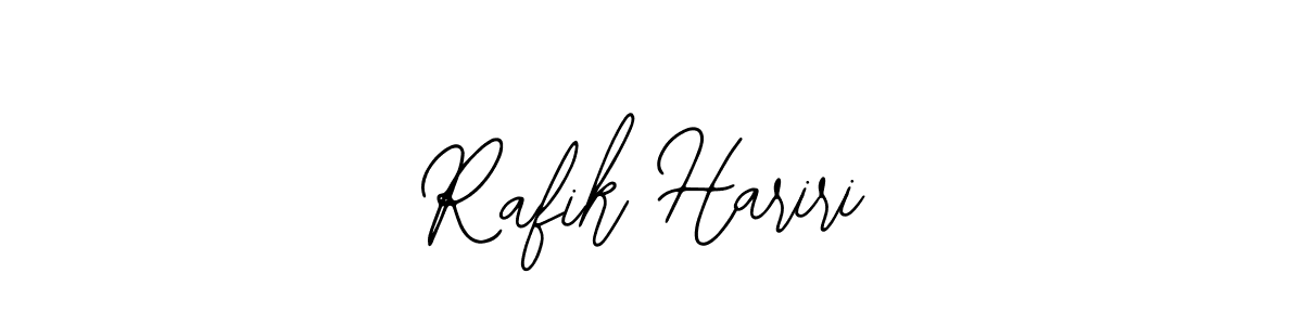 Bearetta-2O07w is a professional signature style that is perfect for those who want to add a touch of class to their signature. It is also a great choice for those who want to make their signature more unique. Get Rafik Hariri name to fancy signature for free. Rafik Hariri signature style 12 images and pictures png