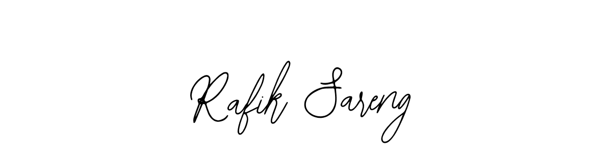 Use a signature maker to create a handwritten signature online. With this signature software, you can design (Bearetta-2O07w) your own signature for name Rafik Sareng. Rafik Sareng signature style 12 images and pictures png