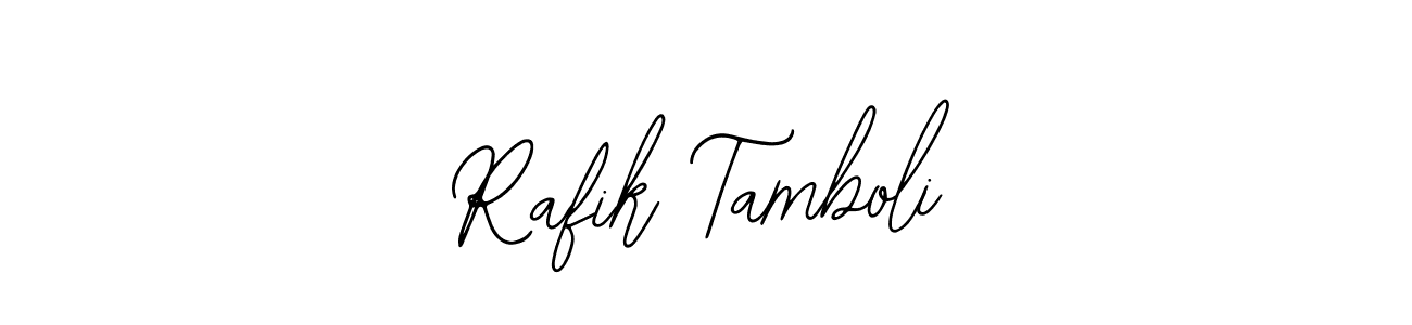 You can use this online signature creator to create a handwritten signature for the name Rafik Tamboli. This is the best online autograph maker. Rafik Tamboli signature style 12 images and pictures png