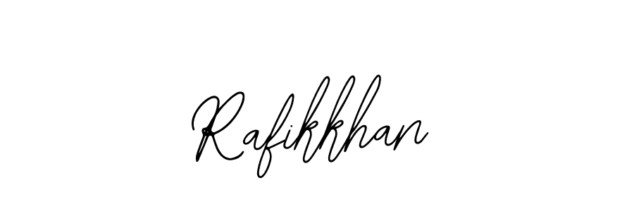 How to make Rafikkhan name signature. Use Bearetta-2O07w style for creating short signs online. This is the latest handwritten sign. Rafikkhan signature style 12 images and pictures png