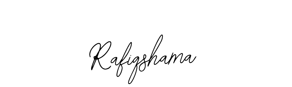 Use a signature maker to create a handwritten signature online. With this signature software, you can design (Bearetta-2O07w) your own signature for name Rafiqshama. Rafiqshama signature style 12 images and pictures png