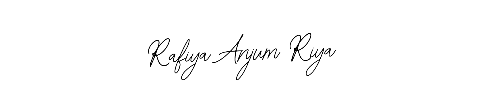 Make a beautiful signature design for name Rafiya Anjum Riya. Use this online signature maker to create a handwritten signature for free. Rafiya Anjum Riya signature style 12 images and pictures png