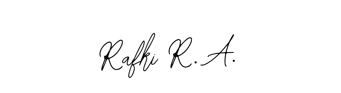 Make a short Rafki R. A. signature style. Manage your documents anywhere anytime using Bearetta-2O07w. Create and add eSignatures, submit forms, share and send files easily. Rafki R. A. signature style 12 images and pictures png