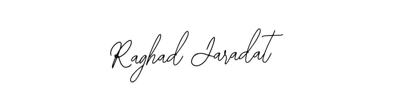 You should practise on your own different ways (Bearetta-2O07w) to write your name (Raghad Jaradat) in signature. don't let someone else do it for you. Raghad Jaradat signature style 12 images and pictures png