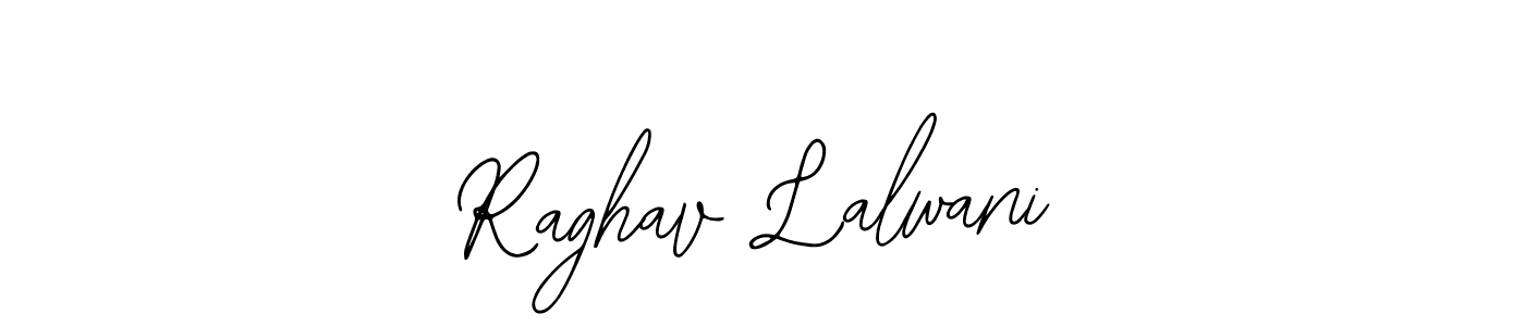 You should practise on your own different ways (Bearetta-2O07w) to write your name (Raghav Lalwani) in signature. don't let someone else do it for you. Raghav Lalwani signature style 12 images and pictures png