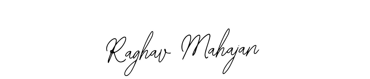 The best way (Bearetta-2O07w) to make a short signature is to pick only two or three words in your name. The name Raghav Mahajan include a total of six letters. For converting this name. Raghav Mahajan signature style 12 images and pictures png