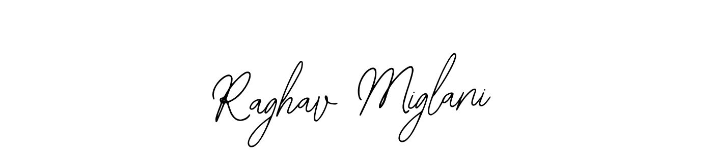 The best way (Bearetta-2O07w) to make a short signature is to pick only two or three words in your name. The name Raghav Miglani include a total of six letters. For converting this name. Raghav Miglani signature style 12 images and pictures png