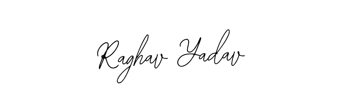 You should practise on your own different ways (Bearetta-2O07w) to write your name (Raghav Yadav) in signature. don't let someone else do it for you. Raghav Yadav signature style 12 images and pictures png
