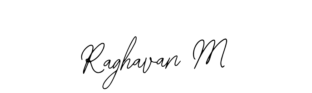 Bearetta-2O07w is a professional signature style that is perfect for those who want to add a touch of class to their signature. It is also a great choice for those who want to make their signature more unique. Get Raghavan M name to fancy signature for free. Raghavan M signature style 12 images and pictures png
