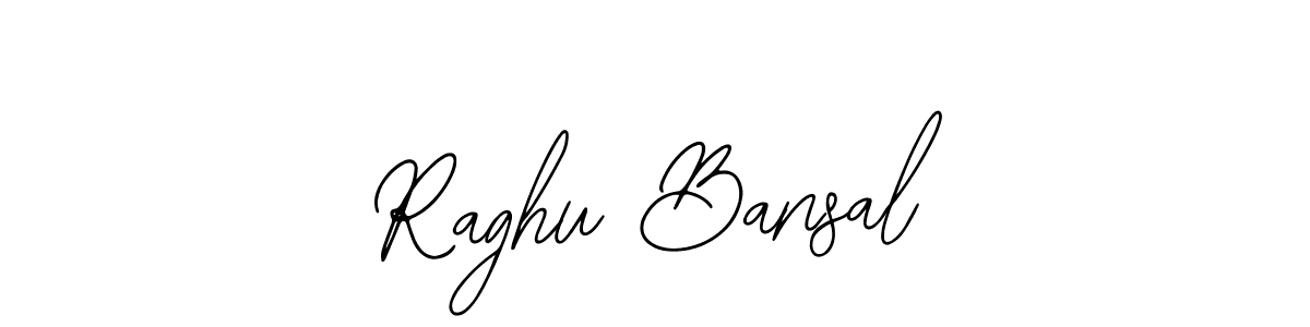 How to make Raghu Bansal name signature. Use Bearetta-2O07w style for creating short signs online. This is the latest handwritten sign. Raghu Bansal signature style 12 images and pictures png