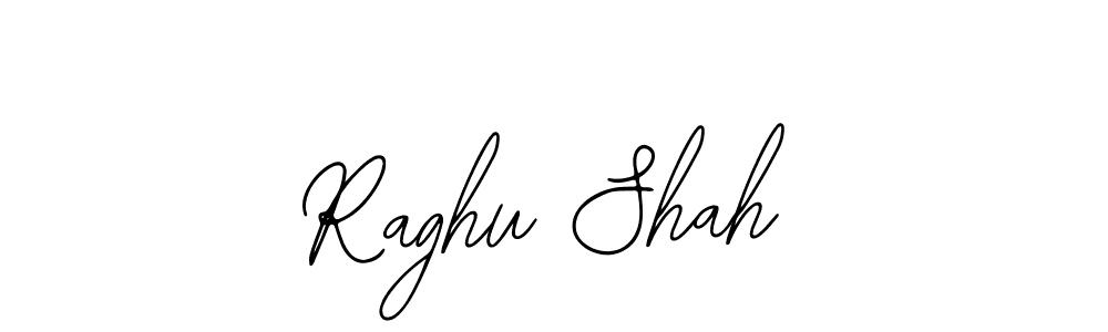 How to make Raghu Shah name signature. Use Bearetta-2O07w style for creating short signs online. This is the latest handwritten sign. Raghu Shah signature style 12 images and pictures png