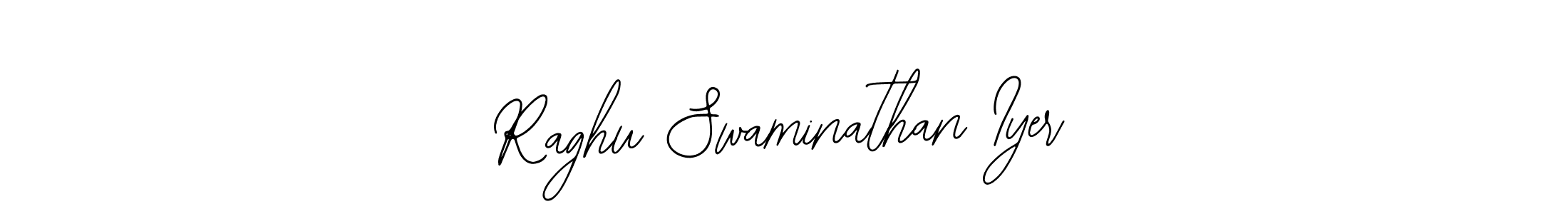 Design your own signature with our free online signature maker. With this signature software, you can create a handwritten (Bearetta-2O07w) signature for name Raghu Swaminathan Iyer. Raghu Swaminathan Iyer signature style 12 images and pictures png