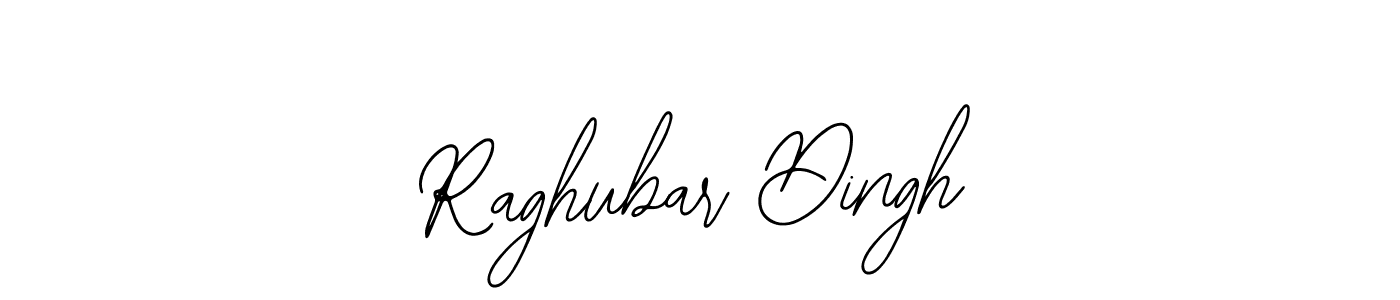 You should practise on your own different ways (Bearetta-2O07w) to write your name (Raghubar Dingh) in signature. don't let someone else do it for you. Raghubar Dingh signature style 12 images and pictures png