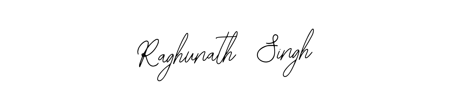 You should practise on your own different ways (Bearetta-2O07w) to write your name (Raghunath  Singh) in signature. don't let someone else do it for you. Raghunath  Singh signature style 12 images and pictures png