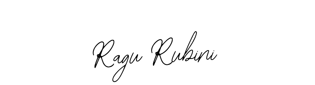 The best way (Bearetta-2O07w) to make a short signature is to pick only two or three words in your name. The name Ragu Rubini include a total of six letters. For converting this name. Ragu Rubini signature style 12 images and pictures png