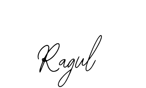 You should practise on your own different ways (Bearetta-2O07w) to write your name (Ragul) in signature. don't let someone else do it for you. Ragul signature style 12 images and pictures png