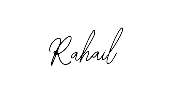 Use a signature maker to create a handwritten signature online. With this signature software, you can design (Bearetta-2O07w) your own signature for name Rahail. Rahail signature style 12 images and pictures png