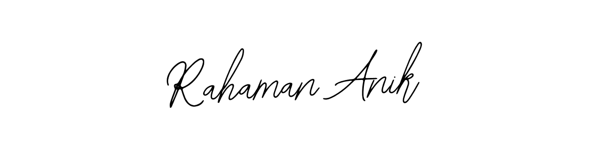 Similarly Bearetta-2O07w is the best handwritten signature design. Signature creator online .You can use it as an online autograph creator for name Rahaman Anik. Rahaman Anik signature style 12 images and pictures png