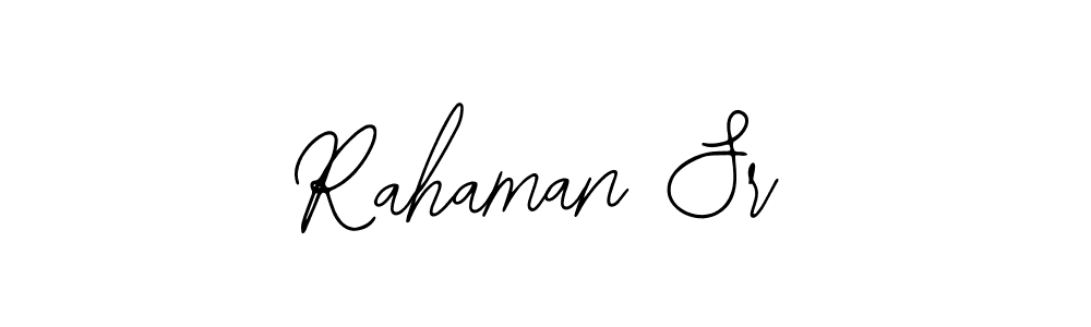 Use a signature maker to create a handwritten signature online. With this signature software, you can design (Bearetta-2O07w) your own signature for name Rahaman Sr. Rahaman Sr signature style 12 images and pictures png