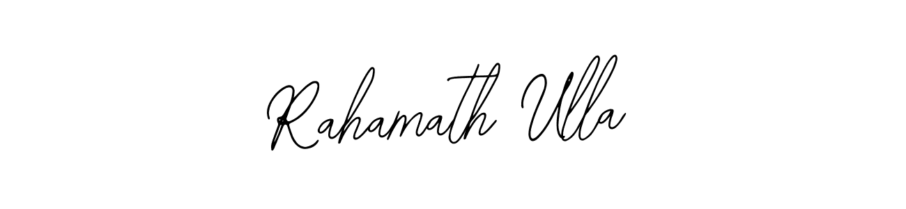 Similarly Bearetta-2O07w is the best handwritten signature design. Signature creator online .You can use it as an online autograph creator for name Rahamath Ulla. Rahamath Ulla signature style 12 images and pictures png