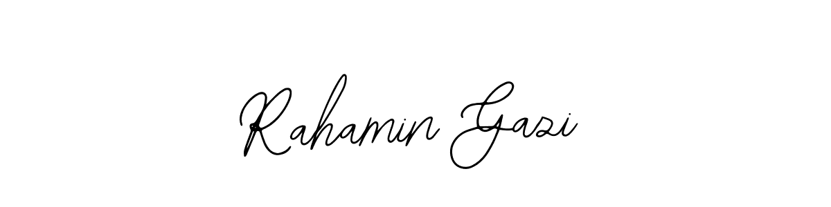 You should practise on your own different ways (Bearetta-2O07w) to write your name (Rahamin Gazi) in signature. don't let someone else do it for you. Rahamin Gazi signature style 12 images and pictures png