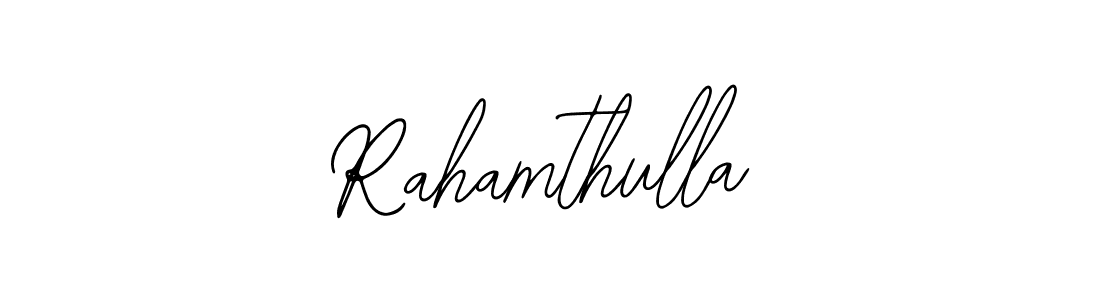 Similarly Bearetta-2O07w is the best handwritten signature design. Signature creator online .You can use it as an online autograph creator for name Rahamthulla. Rahamthulla signature style 12 images and pictures png