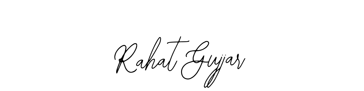 if you are searching for the best signature style for your name Rahat Gujjar. so please give up your signature search. here we have designed multiple signature styles  using Bearetta-2O07w. Rahat Gujjar signature style 12 images and pictures png