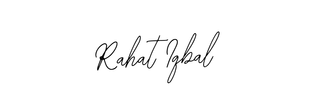 Use a signature maker to create a handwritten signature online. With this signature software, you can design (Bearetta-2O07w) your own signature for name Rahat Iqbal. Rahat Iqbal signature style 12 images and pictures png